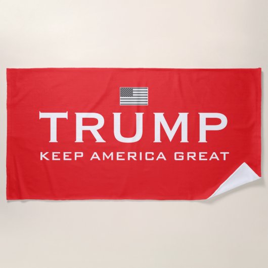 Trump strandlaken - Keep America Great (Voorkant)