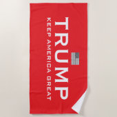 Trump strandlaken - Keep America Great (Voorkant)