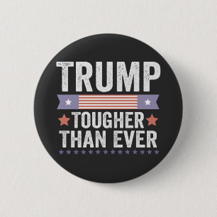 Trump strenger dan ooit Amerikaans patriottisch st Ronde Button 5,7 Cm