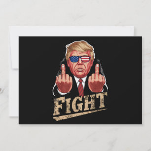 Trump Strijd VS Verkiezing Retro Vintage Kaart