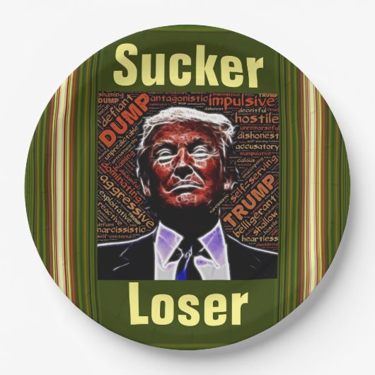 Trump Sucker / Loser Paper Bord (Voorkant)