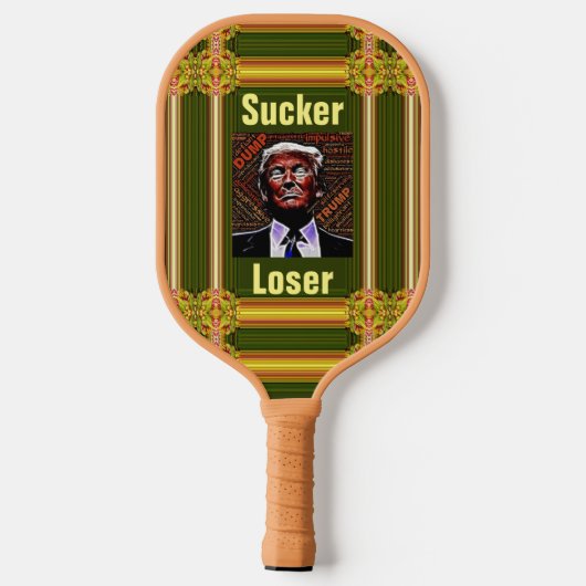 Trump Sucker/Loser Pickleball Paddle (Achterkant)