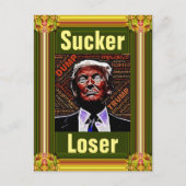 Trump Sucker/Loser-postkaart Briefkaart (Voorkant)