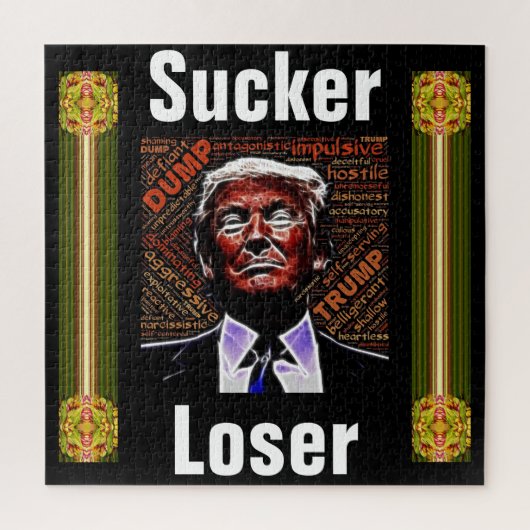 Trump Sucker / Loser puzzel (Verticaal)