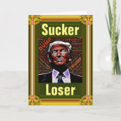 Trump Sucker/Loser Wenskaart Kaart (Voorkant)
