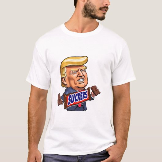 Trump Sucker Snoep Bar T-shirt (Voorkant)
