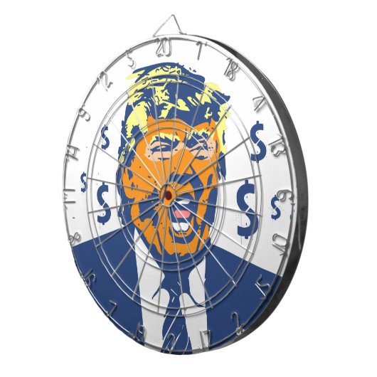 TRUMP SUCKS 2016 Dartboard Dartbord (Voorkant Rechts)