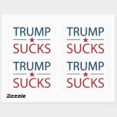 Trump Sucks Anti Trump Rechthoekige Sticker (Vel)