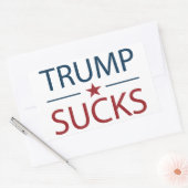 Trump Sucks Anti Trump Rechthoekige Sticker (Envelop)