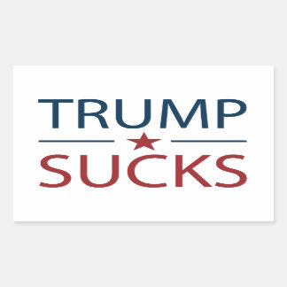 Trump Sucks Anti Trump Rechthoekige Sticker