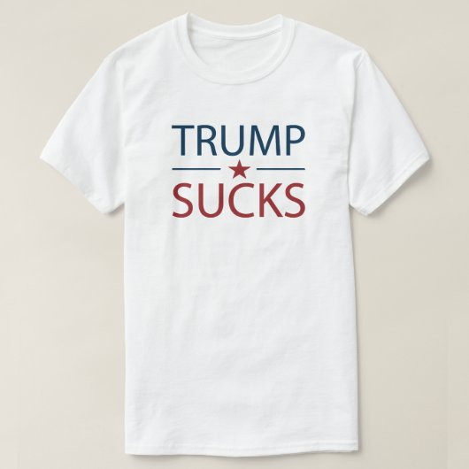 Trump Sucks Anti-Trump T-Shirt (Design voorkant)