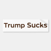 Trump Sucks Bumpersticker (Voorkant)