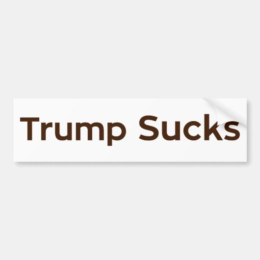 Trump Sucks Bumpersticker (Voorkant)