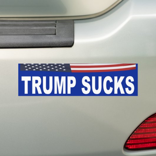 Trump Sucks Bumpersticker (Op auto)