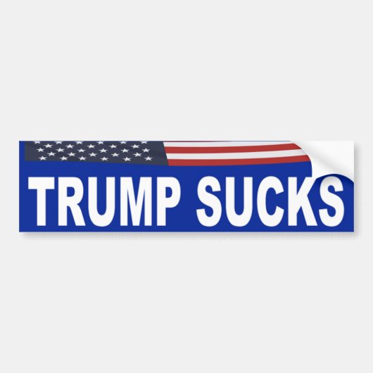 Trump Sucks Bumpersticker (Voorkant)