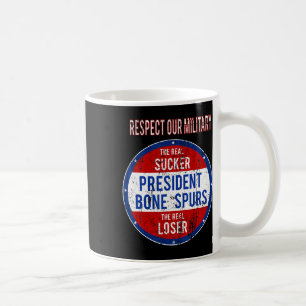 Trump sukkel verliezer We respecteren onze militai Koffiemok