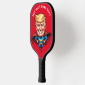 Trump Super Hero Personaliseer Pickleball Paddle (Links)