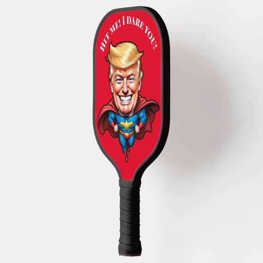 Trump Super Hero Personaliseer Pickleball Paddle (Links)