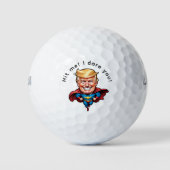 Trump Super Hero personaliseren Golfballen (Voorkant)