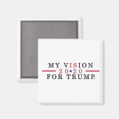 Trump Supporter 2020 Square Refkoelkast Magnet (Voorkant / Achterkant)