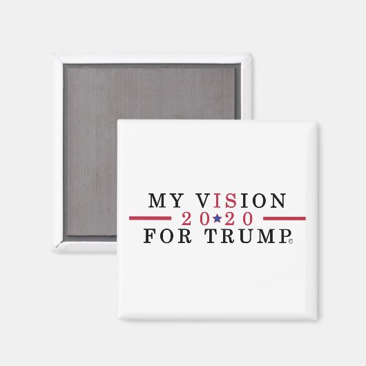 Trump Supporter 2020 Square Refkoelkast Magnet (Voorkant / Achterkant)