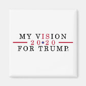 Trump Supporter 2020 Square Refkoelkast Magnet (Voorkant)