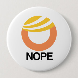 TRUMP SYMBOL - NOPE — Anti-Trump Design - Ronde Button 4,0 Cm