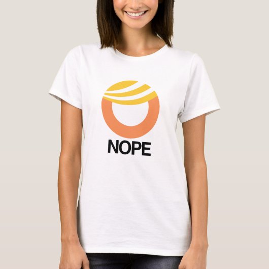 TRUMP SYMBOL - NOPE — Anti-Trump Design - T-shirt (Voorkant)