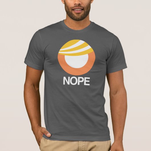 TRUMP SYMBOL - NOPE — Anti-Trump Design - White T-shirt (Voorkant)