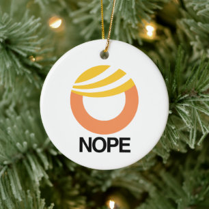 TRUMP SYMBOOL - NOPE — Anti-Trump Design - Polit Keramisch Ornament