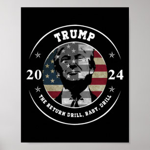 Trump T-shirt Boor Byby Republikeins Grappig Citaa Poster