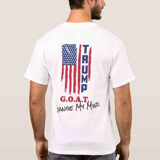 Trump T-shirt "G.O.A.T" (Achterkant)