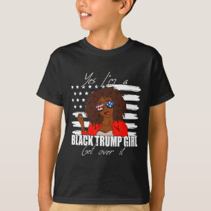 Trump T-shirt Merica Gles Ja Ik Ben Een Zwarte Tru