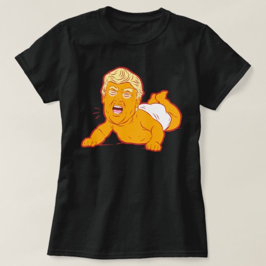 Trump T-Shirt: TRUMP CRY-BABY T-shirt (Design voorkant)