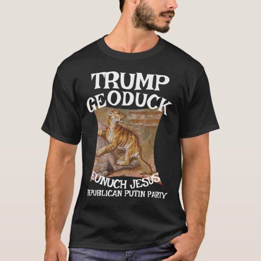 Trump Tabby Cat Geoduck Jesus Republican WH T-shirt (Voorkant)