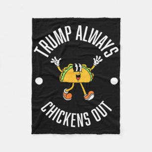 Trump Taco Theorie – Trump Piept Altijd Taco Fleece Deken