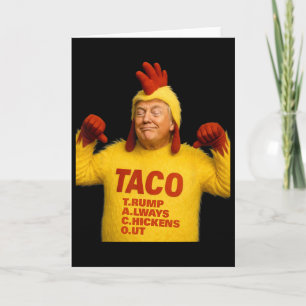 Trump Taco Trump gaat altijd door de knieën  Kaart