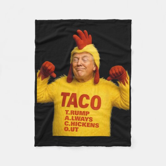 Trump Taco Trump Piept Altijd Fleece Deken (Voorkant)