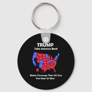 Trump Take America Byck VS kaart - Betere dekking Sleutelhanger