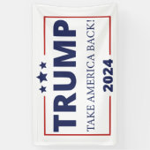 Trump Take America Terug 2024 Spandoek (Verticaal)