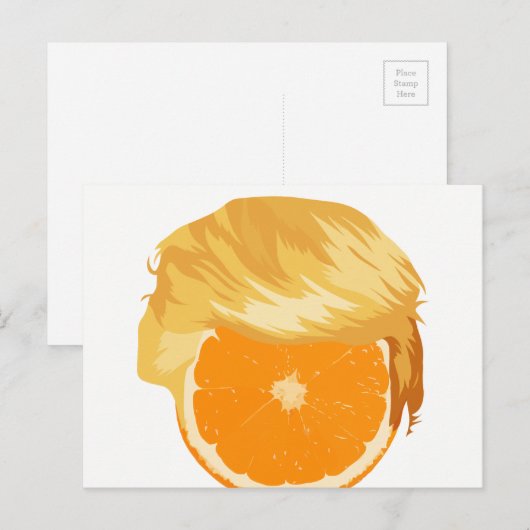Trump Tangerine Briefkaart (Voorkant / Achterkant)