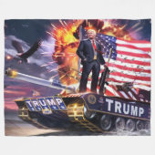 TRUMP TANK FLEECE DEKEN (Voorkant (Horizontaal))