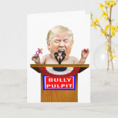 Trump Tantrum Verjaardag Kaart (Gele Bloem)