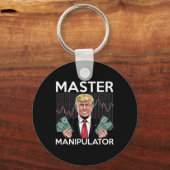 Trump Tarief Aandelenmarkt Crash Sleutelhanger (Voorkant)