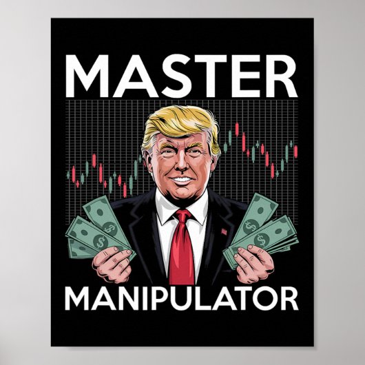 Trump-tarief beurscrash poster (Voorkant)