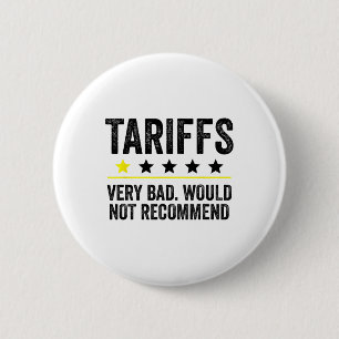 Trump Tarief VS Zou Tarieven Niet Aanbevelen Grapp Ronde Button 5,7 Cm
