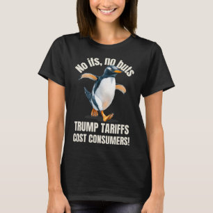Trump Tarieven Kosten Consumenten Grappige Pinguïn T-shirt