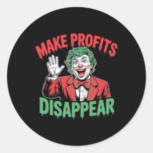 Trump Tarieven Recessie Meme Maak Winst Verdwijnen Ronde Sticker