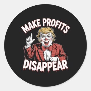 Trump Tarieven Recessie Meme Maakt Winst Verdwijne Ronde Sticker