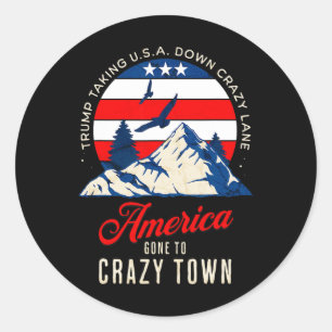 Trump-tarieven zijn krankzinnig en brengen de VS n Ronde Sticker